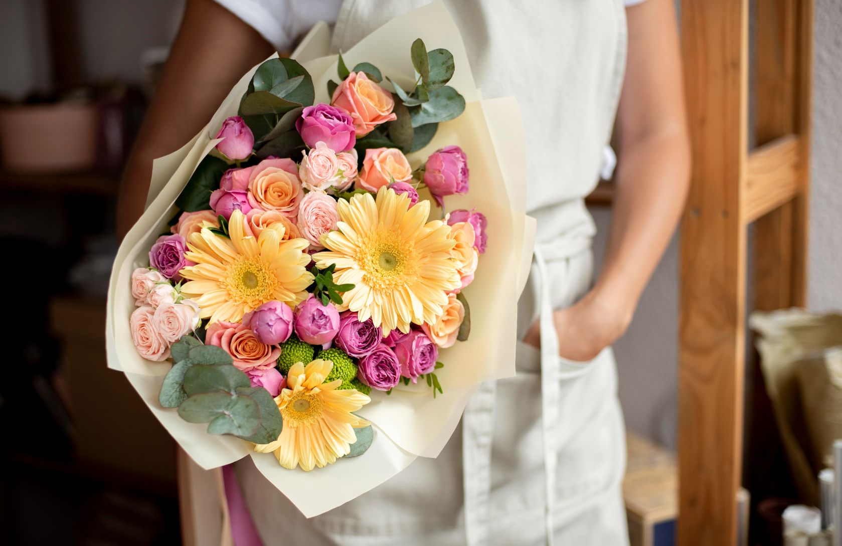 Bouquet De Fleurs Rou Marson Josy Fleurs